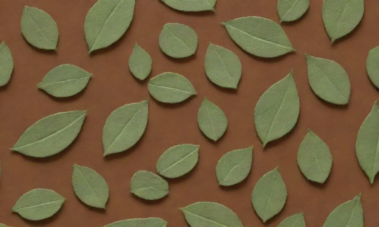 Hojas de tomillo suaves en tonos verdes, textura de arcilla con sombras y detalles que enfatizan su esencia herbal