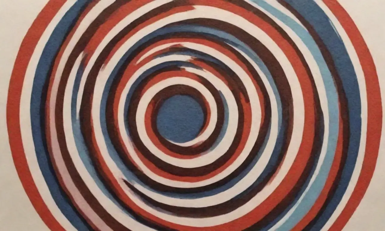 Diseño circular con líneas limpias, colores vibrantes y elementos matemáticos integrados
