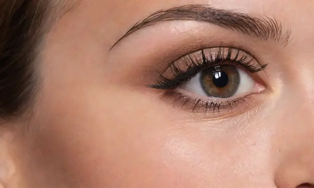 Un ojo se dibuja con líneas suaves