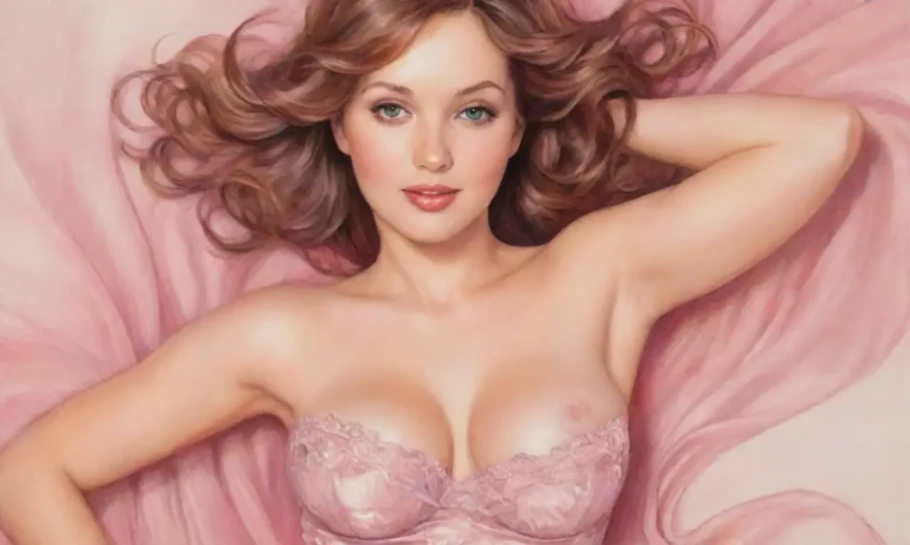 Líneas curvadas y colores vibrantes crean una obra llena de sensualidad y emoción