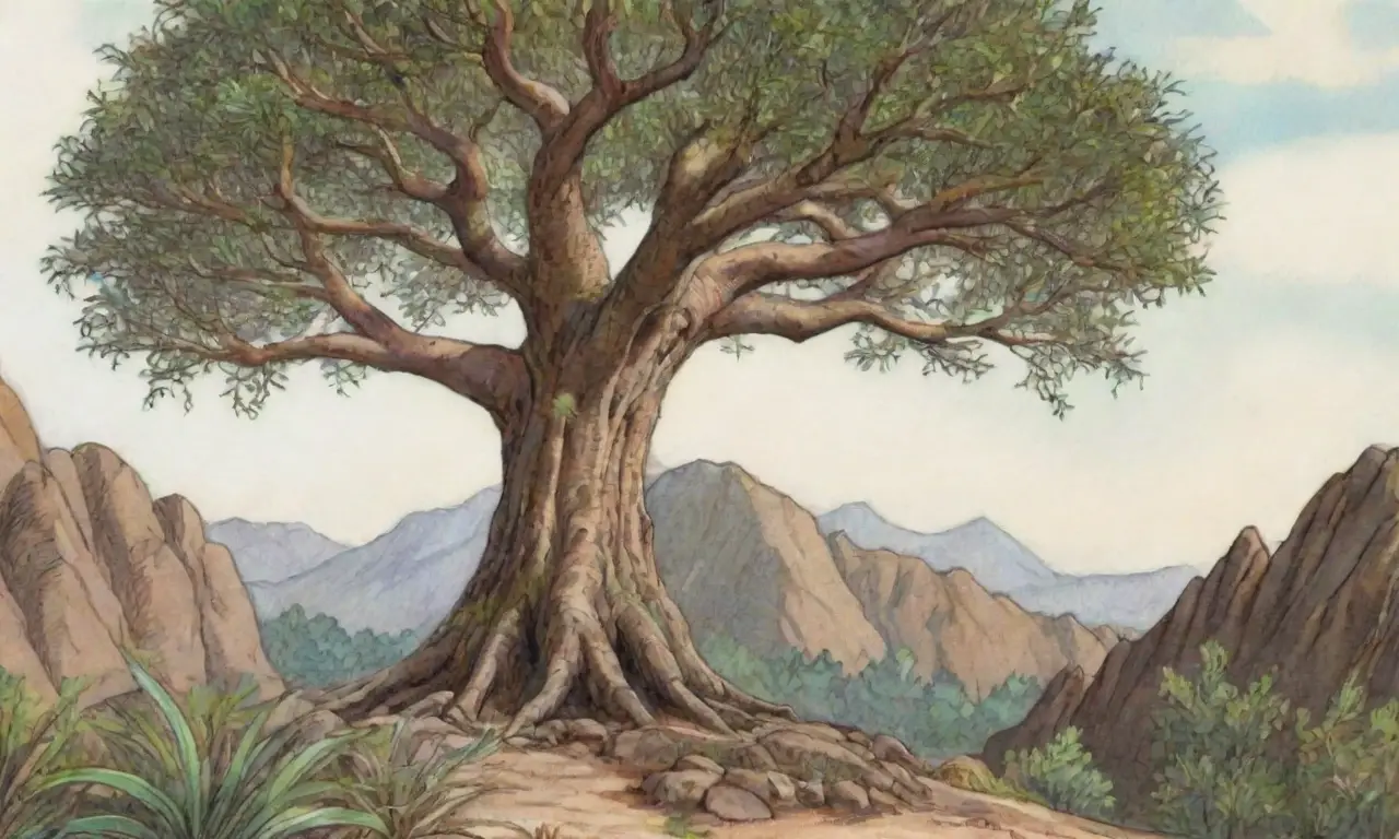 Un paisaje vibrante y frágil que resalta la interconexión de la naturaleza