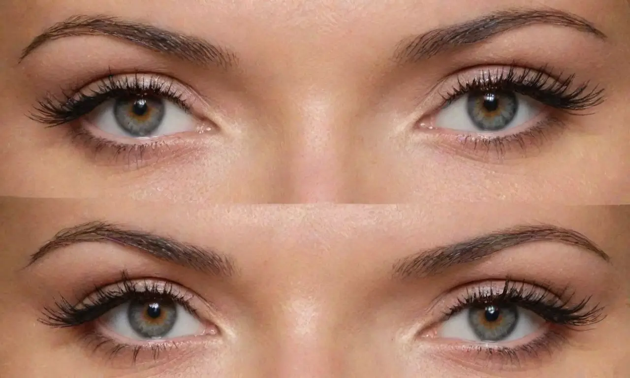 Un dibujo resalta un ojo maquillado con gel, mostrando precisión, profundidad y naturalidad