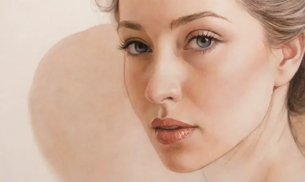 Líneas delicadas y sombras suaves crean una sensualidad íntima y pasional en las figuras