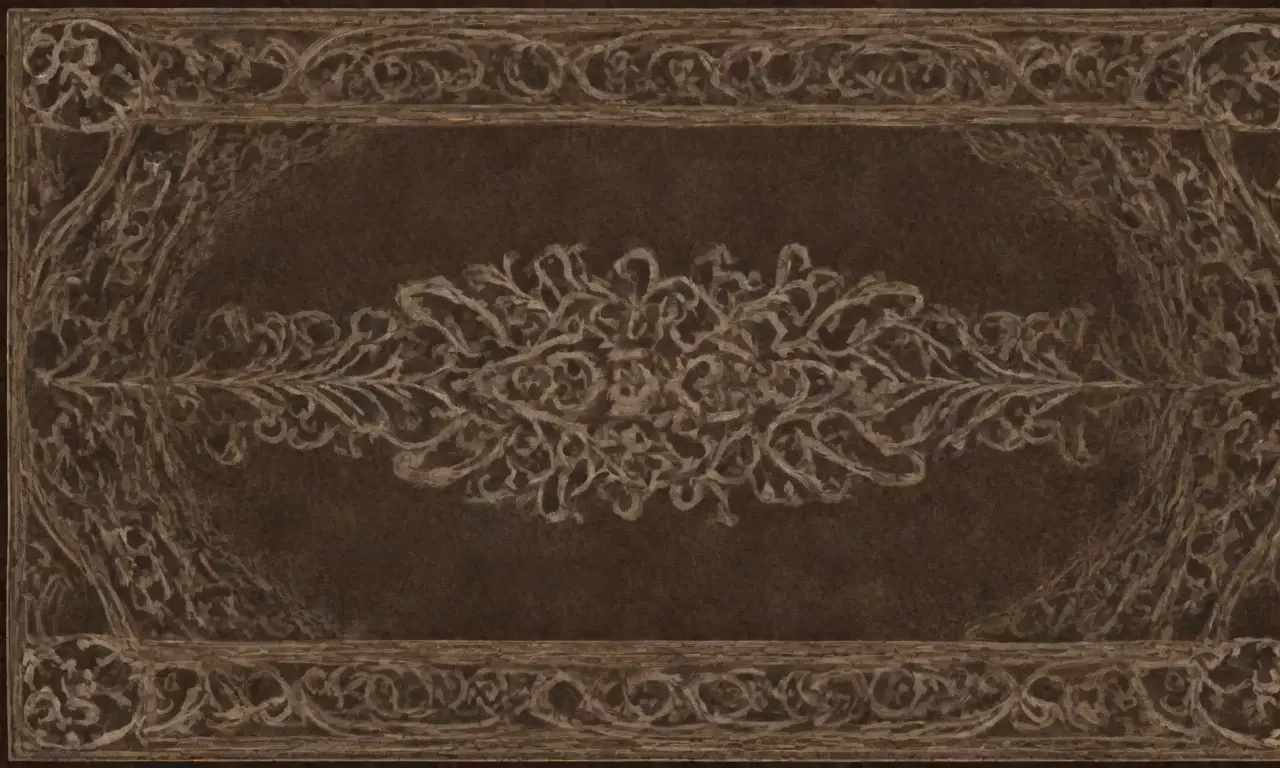 Diseño de una cruz central con detalles intrincados y un aura mística que simboliza la espiritualidad